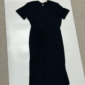 Open Edit Large Black Midi Dress